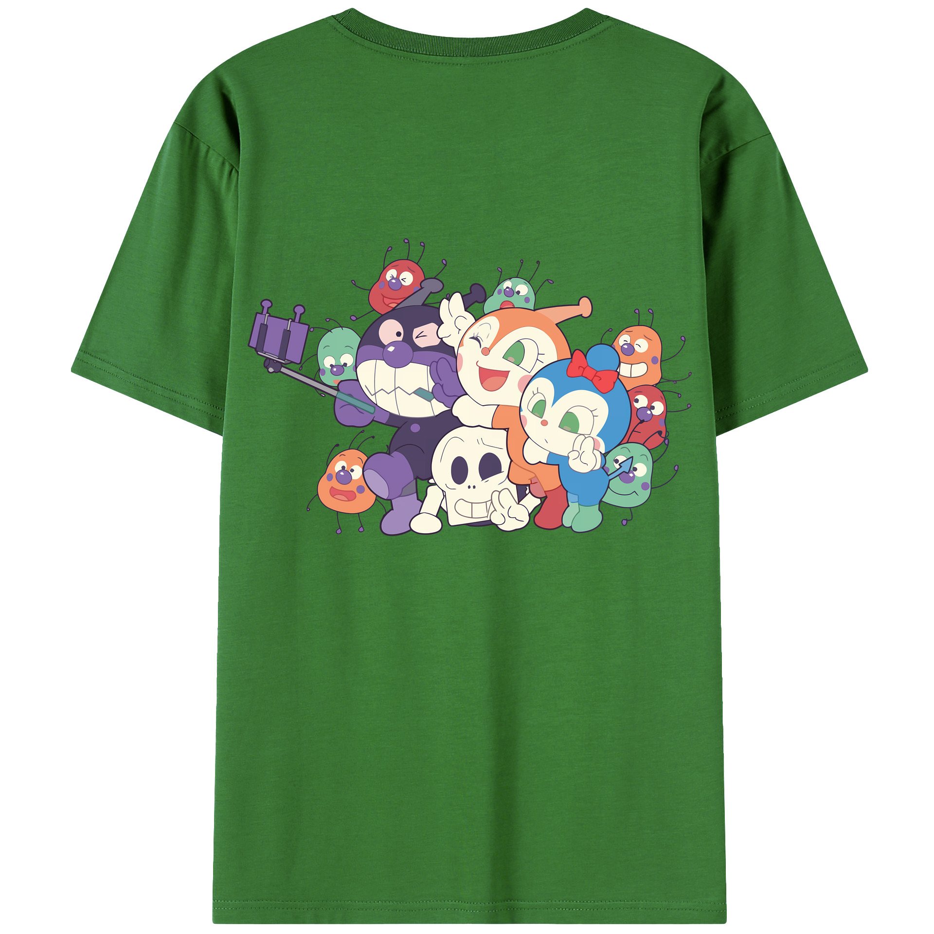 （画像用） アンパンマン Anpanman レディース半袖Tシャツ(バックプリント)